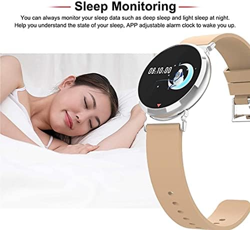 Erkekler Kadınlar için Akıllı Saatler, Uyku Monitörlü Saat, 0.96 Tam Dokunmatik Ekran, IP67 Su Geçirmez Pedometre, Android Telefonlar