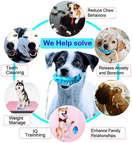 SIEWAY Yükseltme Interaktif Eğitim Köpek Halat Köpek Oyuncaklar-Dayanıklı Diş Çıkarma Çiğnemek Kauçuk Oyuncaklar ile Halat-Tedavi