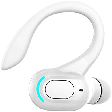 Spor için Baoblaze Kulaklık Kulak Kancası Bluetooth Surround Ses Şarj Edilebilir Pil Kulaklık-Beyaz