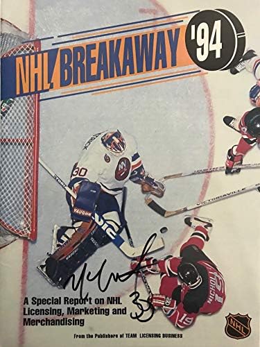 Mark Fitzpatrick İmzalı NHL Ayrılıkçı 1994 Hokey Dergisi-İmzalı NHL Dergileri