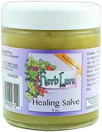 Herb Lore Healing Salve-4 oz-Doğal Pişik Merhemi, Bebek Beşiği Kapağı Tedavisi, Meme Başı Kremi, Bebek Egzama Tedavisi ve Dövme