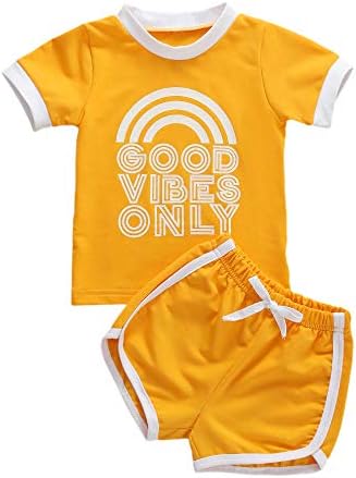 Toddler Bebek Kız Spor Giyim Pamuk Kısa Kollu T-Shirt Tank Top Şort Pantolon 2 Adet Yaz Kıyafetler Set