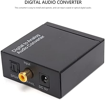 Pınsofy Dijital Analog Ses Adaptörü, uyumlu 3.5 mm Dijital Analog Ses Dönüştürücü Ev Profesyonel Ses Anahtarlama için Kullanımı