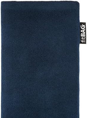 Fitbag Klasik Mavi Özel Tailored Kollu Huawei Onur Oynamak ıçin 8a / almanya'da Yapılan / Hakiki Alcantara kılıf Kapak Ekran