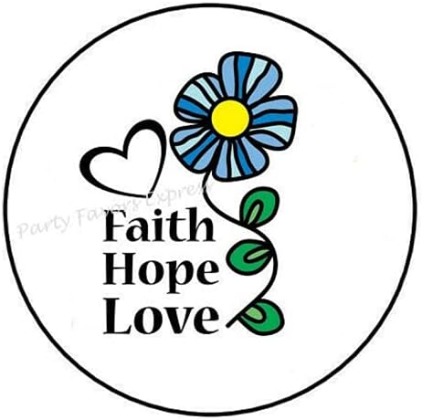 48 Pcs 1.2 İnç İnanç Umut Aşk Çıkartmalar-Çiçek Sticker-Motivasyon Çıkartmalar Zarf Mühürler Etiketler - D AA61RK