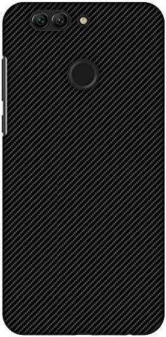 AMZER Slim Fit El Işi Tasarımcı Baskılı Sert Shell Kılıf Arka Kapak ıçin Huawei Nova 2 Artı - Karbon Siyah Doku ıle