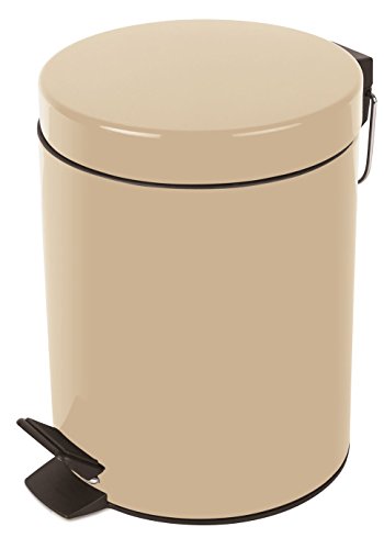Spirella Kozmetik Kutusu Sydney Bej Çöp Kutusu Pedal Kutusu - 3 litre-Çıkarılabilir İç hazneli