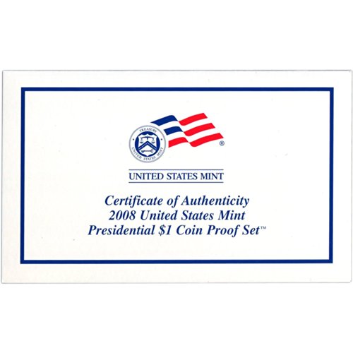 2008 ABD Nane Başkanlık Para Kanıtı Seti