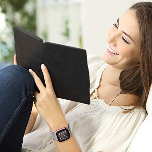 SİNPY saat kordonları için fitbit versa 2 bantları, Metal Ayarlanabilir Yedek Bilekliği için Kadın / Erkek, ile Uyumlu Fitbit