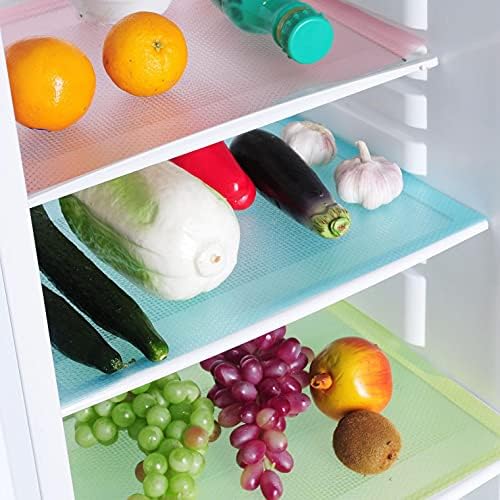 Buzdolabı Paspaslar Raf Gömlekleri için Tel raf astarı, Buzdolabı Pedleri Çekmece Masa Paspaslar Kabine Placemats Yıkanabilir