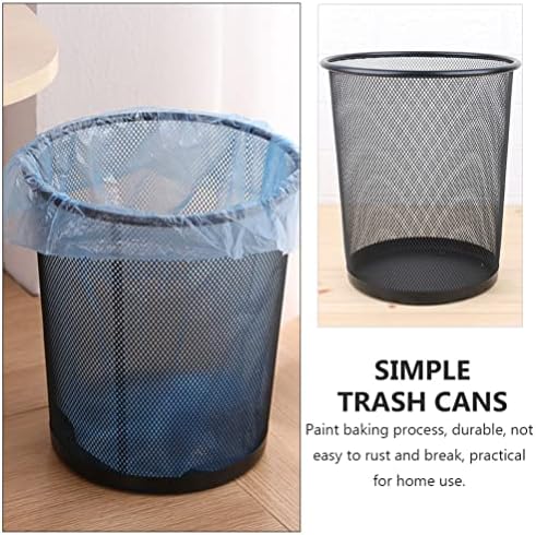 NUOBESTY Masa çöp tenekesi Demir Tel Masaüstü Mini çöp Sepeti kompost kutusu Kolay Temiz Tezgah Plastik çöp tenekesi Banyo Vanity