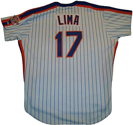 Jose Lima Oyunu Kullanılmış/Yıpranmış / Çıkarılmış 1986 Gerileme Forması New York Mets Steiner L@@K-MLB Oyunu Kullanılmış Formalar