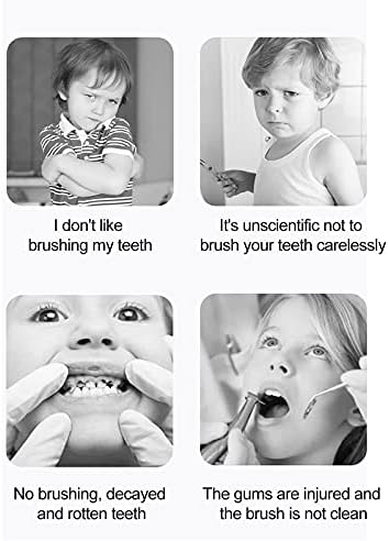 Ördek Şekilli, Gıda Sınıfı Fırça Kafası 360° Kapsamlı Temizlik (Sarı, S)ile Çocuk U-Şekilli Diş Fırçası
