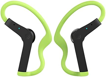 Kulak Kancalı FAKEME Gerçek Kablosuz Kulaklıklar Dış Mekan için Terlemeye Dayanıklı Bluetooth Kulaklıklar - Yeşil