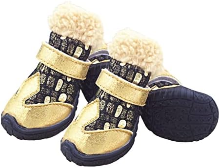Yirtree 4 Adet Köpek Sneakers Rahat Taş Desen Bronzlaşmaya Pet Sneaker Çizmeler Kış ile Uyumlu