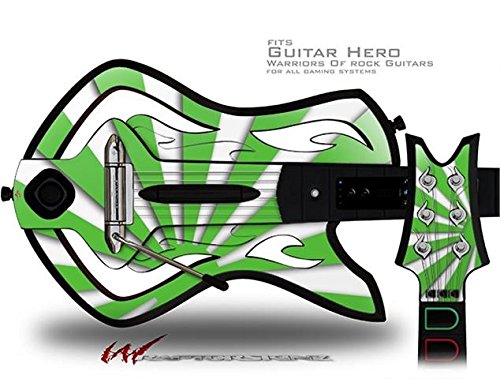 Yükselen Güneş Japon Bayrağı Yeşil Çıkartması Tarzı Cilt-uyar Warriors Rock Guitar Hero Gitar (GİTAR DAHİL DEĞİLDİR)
