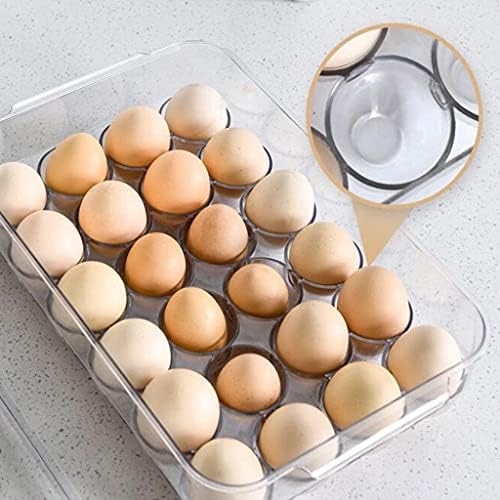PDGJG Yumurta Raf plastik saklama kutusu Konteyner Saklama kutusu, buzdolabı Kutusu 24 Bölmeler Ev Mutfak saklama kutusu Yumurta