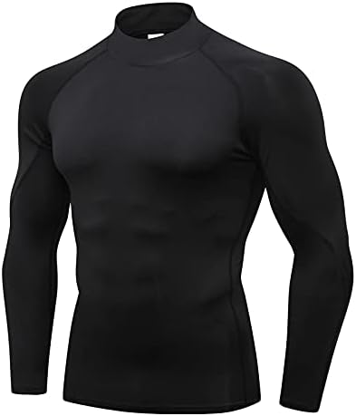 Sıkıştırma Koşu T Shirt Erkekler ıçin Uzun Kollu Egzersiz Tops Casual Bankası Katman Gömlek Erkek Fanilalar Üst