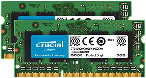 Önemli RAM 16 GB Kiti (2x8 Gb) DDR3 1600 MHz CL11 Bellek için Mac CT2K8G3S160BM