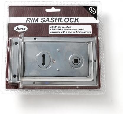 Dökme Donanım 6 x 4 inç Yüzey Sabitleme Rimlock Sashlock-Krom