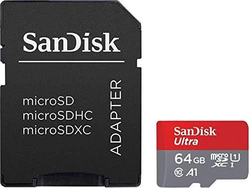 Ultra 64GB microSDXC, SanFlash ve SanDisk tarafından Doğrulanan Lava Iris 503 Plus için Çalışır (A1/C10/U1/8k / 120MBs)