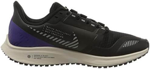 Nike Bayan Koşu Ayakkabıları, Siyah Siyah Gümüş Çöl Kumu Gerilim Mor Volt 002