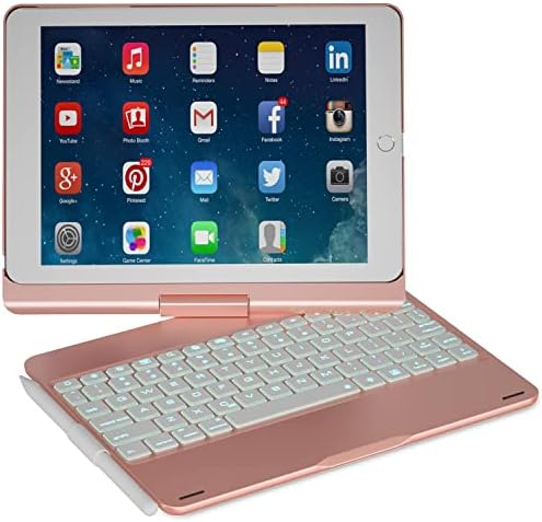 Eoso iPad 9.7 Klavye Kılıf için iPad 6th Gen 2018-iPad 5th Gen 2017-iPad Pro 9.7-iPad Hava 2&1 + Eoso TouchPad Klavye kılıf için