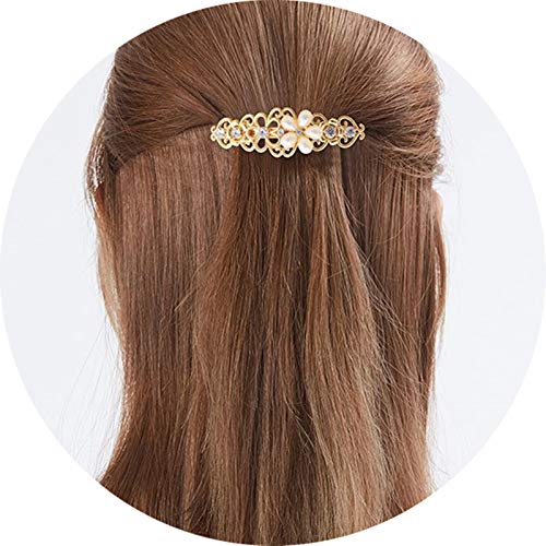 KaiLeQi 4 ADET Inci tokalarım ve saç klipler kadınlar ıçin saç aksesuarları Vintage firkete Metal çiçek kesme tasarım saç pins