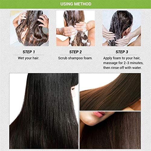 Yeni Saç Kararan Şampuan Bar, Doğal Organik Kremi ve Onarım Özü, Hacim ve Nemlendirici, siyah Saç Şampuanı (Kahverengi)