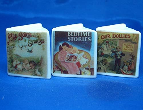 Birchcroft Porselen Porselen Koleksiyon - Minyatür Kitap Yüksükleri Üç Yatmadan Hikayeler Seti
