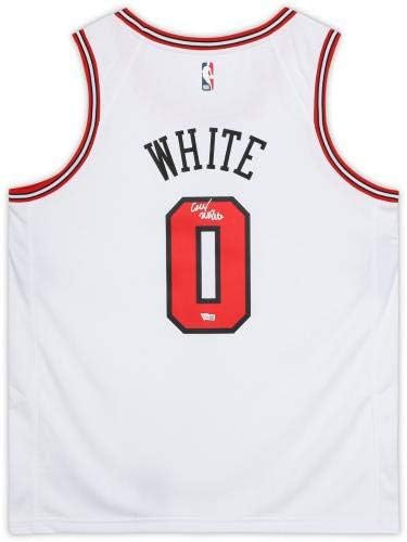 Coby White Chicago Bulls İmzalı Beyaz Nike Swingman Forması-İmzalı NBA Formaları