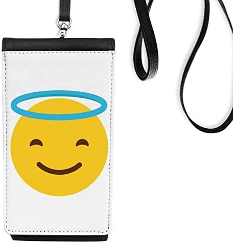 SLE Açı Sarı Sevimli Online Sohbet Telefon Cüzdan Çanta Asılı Cep Kılıfı Siyah Cep