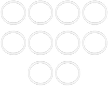 uxcell Silikon O-Ring, 7 mm OD, 3 mm ID, 2 mm Genişlik, VMQ Conta Halkaları Conta, Beyaz, 10'lu Paket