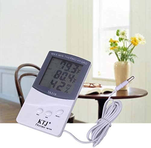 FENXİXİ İç ve Dış Mekan Termometreleri Ev Tipi Elektronik Termometreler ve Higrometreler Problu Geniş Ekranlı Sıcaklık ve Nem