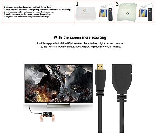 1080 P Mikro HDMI HDMI Kablosu hdmı Genişletici Kablo Adaptörü Erkek Kadın Mikro HDMI Dönüştürücü Projektör HDTV için Gopro TV