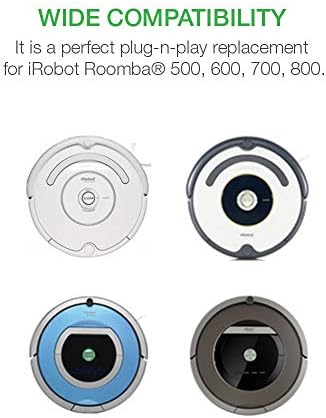 Tenergy 5200 mAh iRobot Roomba Vakum Yedek Pil için R3 500 600 700 800 Serisi, 5.2 Ah 14.4 V Gelişmiş Güç Sistemi (APS) Li-Ion
