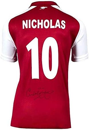 Charlie Nicholas İmzalı Arsenal Forması-10 Numara İmzalı Forma-İmzalı Futbol Formaları