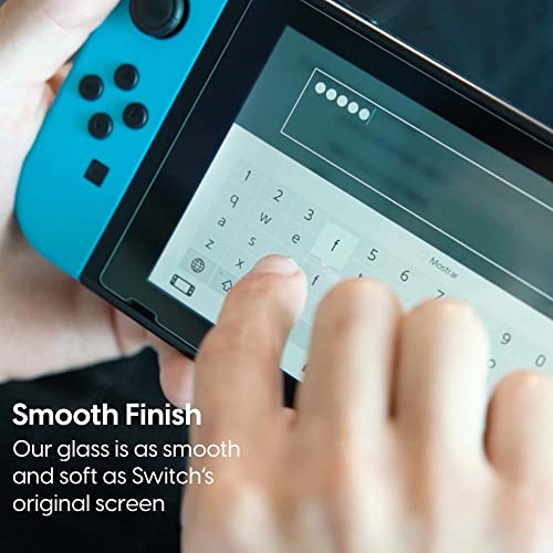 Nintendo Switch için TalkWorks Temperli Cam Ekran Koruyucu (3 Paket) Çizilmeye, Çatlamaya Dayanıklı, Kurulumu Kolay, Koruyucu