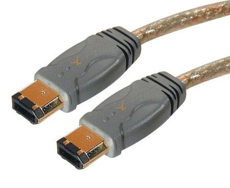 GP1394AA-15-Bilgisayar Kablosu, IEEE 1394 Firewire, 6 Pin, USB A Fişi, USB A Fişi, 15 ft, 4,57 m, Siyah (2'li Paket) (GP1394AA-15)