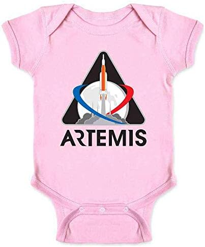 NASA Onaylı Artemis Programı Misyon 1 Yama Ay Bebek Erkek Bebek Kız Bodysuit