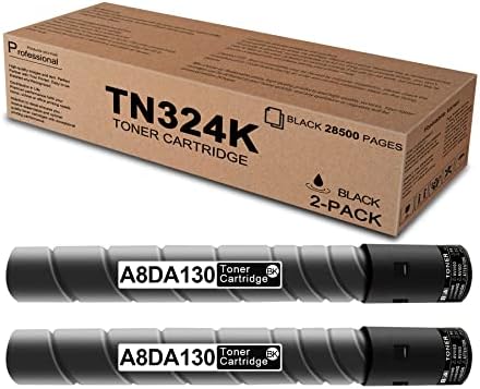 2 Paket Siyah TN324K | A8DA130 Toner Kartuşu Değiştirme için Bizhub C258 C308 C368-Leadyınk tarafından