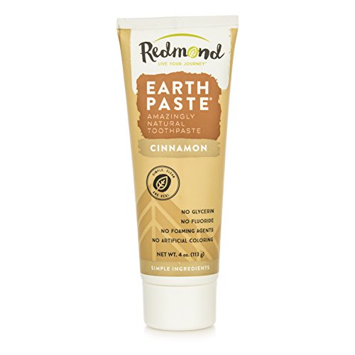Redmond Earthpaste-Doğal Florür İçermeyen Diş Macunu, 4 Ons Tüp (1 Paket, Tarçın)