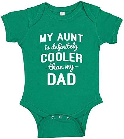 Benim Teyze Daha Serin Benim Baba Bebek Bodysuit / Toddler T-Shirt Komik Gag Hediye Kardeş