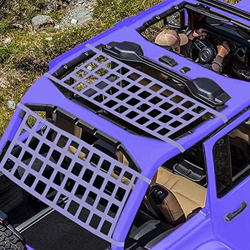 ONE250 Kargo Mesh Ağır Net, çatı Üst Hamak veya Arka Bagaj Kısıtlama Bagaj Kapağı için Jeep Wrangler TJ JK JKU JL JLU YJ Sahara