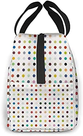 Polka Dot sanat puan Spot ışık öğle yemeği çantası yalıtımlı taşınabilir oyun Luch kutusu yetişkinler çocuklar gençler için