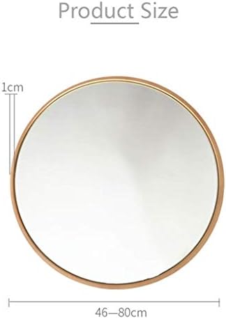 WLJDT LİCHAO Duvar Aynası Makyaj Aynaları Banyo Aynası Duvara Monte Ayna Metal Çerçeve Yuvarlak Vanity Yatak Odası Soyunma Aynası
