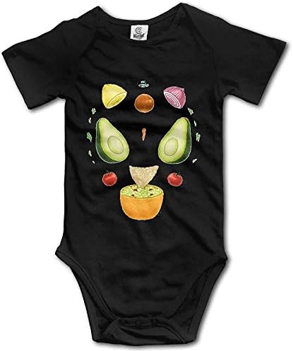 Furmall Avokado Sebze Çorbası Bebek Romper Pamuk Kısa Kollu Bodysuit Komik Tulum Bebek Giysileri Unisex