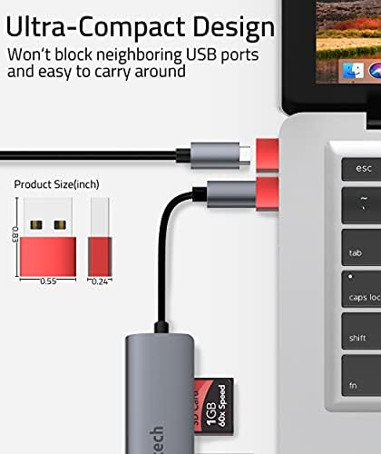 Syntech USB C Dişi USB A Erkek Adaptör 3 Paket, C Tipi Şarj Kablosu Güç Adaptörü iPad Air 6, iPhone 13/12 Pro Max, Apple Watch