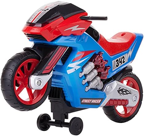 Dazmers Oyuncaklar ışıklar ve sesler ile Elektrikli motosiklet oyuncak-Wheelie Lifters Motosiklet Yürümeye başlayan çocuklar