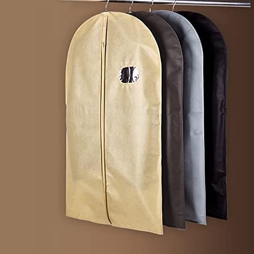 150 cm Ceket Kapak Kılıf Erkek Takım Elbise Kapak Çanta Kılıfı Giysi Asılı Toz Kapakları ile Fermuar Kullanımlık (Renk: Siyah,